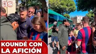 KOUND&Eacute; es el &uacute;nico JUGADOR del FC BARCELONA que firma AUT&Oacute;GRAFOS a la afici&oacute;n