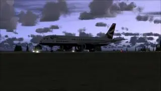 British Airways 757 Just Flight @ EGNX - SkySimHD