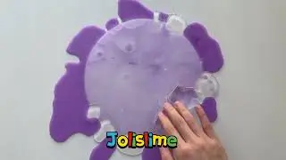 Smooth Matt Jelly Slime with Violet Wax Crackle ASMR
