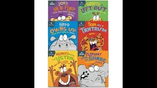 Sue Graves Behaviour Matters Series 6 Books Collection Set Elephant, Lion, Tiger - Book Unboxing