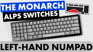 Custom Mechanical Alps Keyboard with Left Hand Numpad