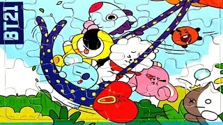 Amazing BT21 puzzles... a fun way to put together a puzzle game