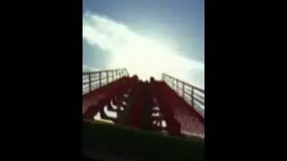 Freak out on roller-coaster simulator