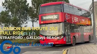 London Bus Route 262 Full Ride Stratford - Gallions Reach, Shopping Park | Ee266 / GAL Blue Triangle