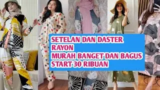 SHOPEE HAUL ONE SET MURAH, SHOPEE HAUL DASTER MURAH DISHOPEE, REVIEW ONE SET DAN DASTER RAYON