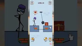 dapat kotak harta - stickman Thief level 29 #fypyoutube #games