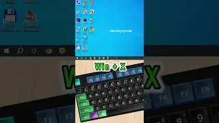 Computer trick ! Power User Menu #computer #tricks #windows #asmr #keyboard