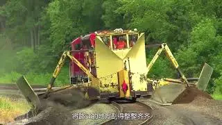 This is the incredible pothole pusher.  #traintrack    #scraper    #pressuremachine