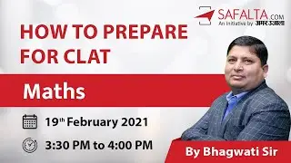 CLAT 2021 | Maths Most Asked Question For CLAT Exam | CLAT Maths Tips By Bhagwati Sir