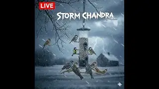 🔴Live Storm Chandra On My Ai Wild Bird Feeder Cam 🐦