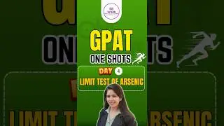 GPAT 2026 CLASS DAY 4 I PHARMACEUTICAL INORGANIC CHEMISTRY CLASS I LIMIT TEST ARSENIC #limittest