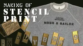 Making of STENCIL PRINT using vintage stencils