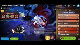 Abyss of the Four: Complete 20 Pts Shadow Milk Cookie's Suite (Challenge) - Cookie Run Kingdom