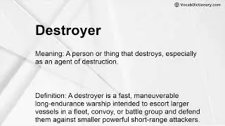 Destroyer Meaning