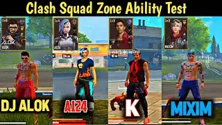 A124 vs Alok vs K vs Maxim Healing battle in clash squad match.