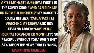 After My Heart Surgery, My Daughter Left Me At The  Hospital. Then She Saw Me On TV...