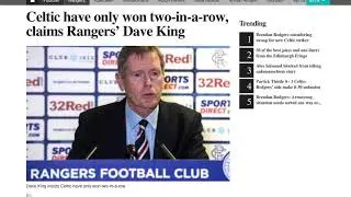 Derek Johnstone Denies Dave King 2 in a Row Comment on Superscoreboard