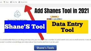 How to Add Shane's Tool Extension in Chrome just 48Seconds| Bookmark problem Solve|Data entry Tool