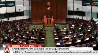 Hong Kong Chief Executive John Lee swears in new LegCo members