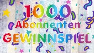 🎉💥 GEWINNSPIEL / VERLOSUNG 💥🎉 | 1000 Abonnenten Special | Rici Likes