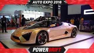 DC Design TCA Sportscar, Innova Ultimate Plus, Hammer @ Auto Expo 2018 : PowerDrift