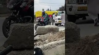 Nowgam byepas Srinagar Kashmir #shots #security forces