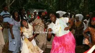 Orisha Trinidad and Tobago, elder Singing for Osain.