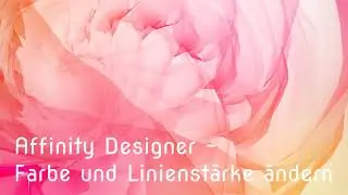 Affinity Designer - Change line color and line thickness - Projector for sewing