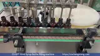CX GFT 50ml Syrup Bottle filling machine Satisfying Syrup Bottle Filling in Action