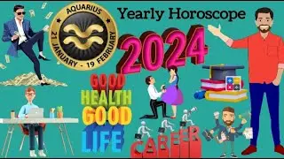 Aquarius Yearly Horoscope 2024 | aquarius zodiac signs | aquarius  yearly predictions 2024