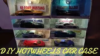 DIY HOTWHEELS CAR CASE || CHEAP N EASY || WITH LIGHTS AND NAME DISPLAY ||  #hotwheels #hotwheelscar