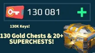 130K Keys Opening! 20+ Superchests! NOIR Shenlou, SPORT Condor + So Much More! (Sped Up War Robots)