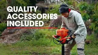 72CC Auger Post Hole Digger, 2 Stroke Gas Powered Earth Post Hole Digger