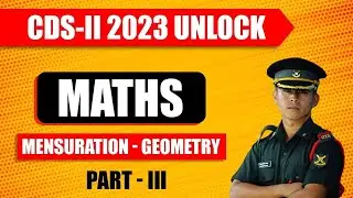 Mensuration - Geometry Part - 3 | Maths Topics for CDS Exam | Best CDS Coaching in Allahabad #CDS