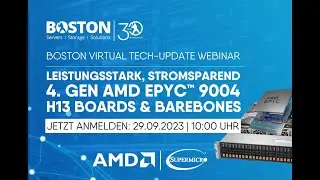 Leistungsstark, stromsparend sowie verbesserte Business-Produktivit&auml;t mit AMD EPYC&trade; Servern