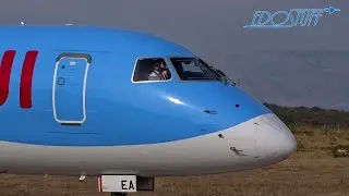 Friendly TUI Belgium Pilot - Embraer 190LR - Brač Airport BWK/LDSB Takeoff!