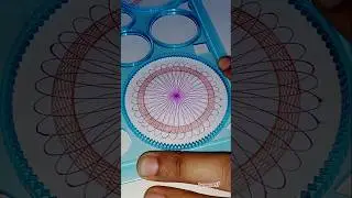 This Purple Spirograph Art Is Hypnotizing 😵&zwj;💫 | Satisfying Shorts