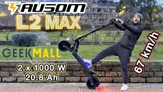 Dual Motor Scooter at a Crazy Price! AUSOM L2 MAX by ​@geekmall7724 - The Best E-SCOOTER
