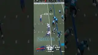 Aj Epenesa KICKS it to himself for a NEAR PICK 6 Bills vs Panthers #shorts #nfl #bills #panthers