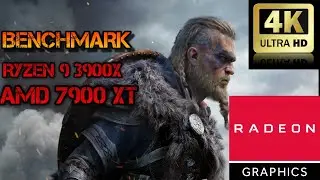Assassin's Creed Valhalla - PC Benchmark 4K all max settings 7900 XT without FSR and smart access