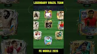 Spent 620 Coins Building Legendary Brazil Team In Fc Mobile 26 #fcmobile #shorts #fifamobile