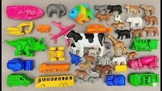 Satisfying Toy Collection Cleaning & Animal Rescue 🐄 🌈 | Big Cow, Rainbow Fish & Clay Animals