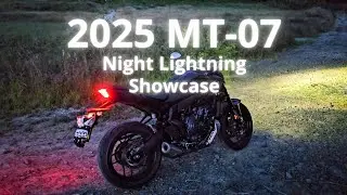 2025 MT-07 | Night Lighting Test | Quick Look