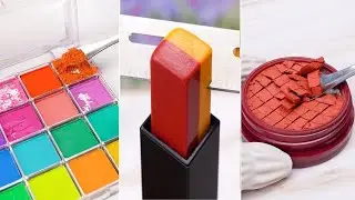 Satisfying Cosmetic Repair ASMR 🚨 How I Fix Broken Makeup! Rainbow Lipstick Restoration Ideas