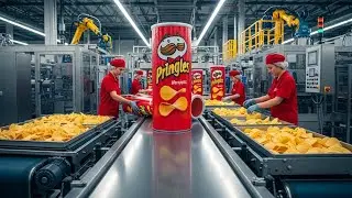 Inside the Pringles Factory: Giant Machines Making Perfectly Stacked Chips