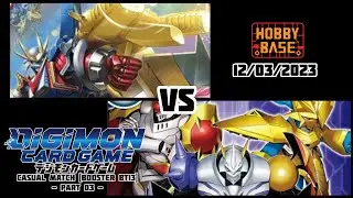 Digimon Card Game Casual Match Booster BT13 (part03) - Xros Heart vs Royal Knight