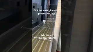 EVA hot melt glue stick extrusion production line #EVA #hotmeltglue #machine