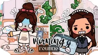 ☀️ My morning routine as a *FORGETFUL* person ✨ With Narration/Voice 🎙️ ||Toca Boca Life Story