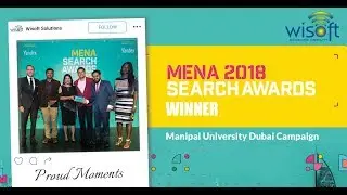 Wisoft Wins Big at MENA Search Awards 2018