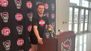 NC State WR Thayer Thomas talks NFL Draft process at Wolfpack pro day